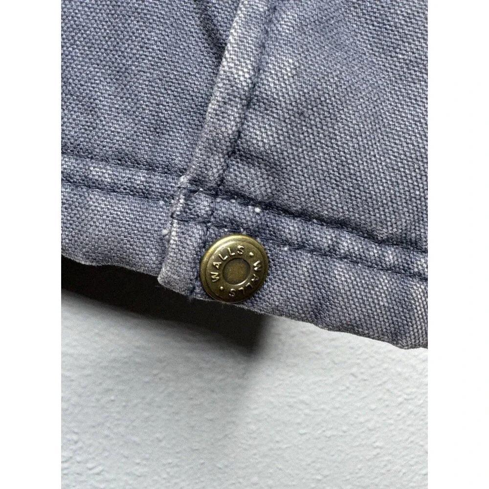 VTG Walls Blizzard Pruf Canvas Jacket Mens Large Chore Barn Work Distressed Coat - Picture 13 of 16